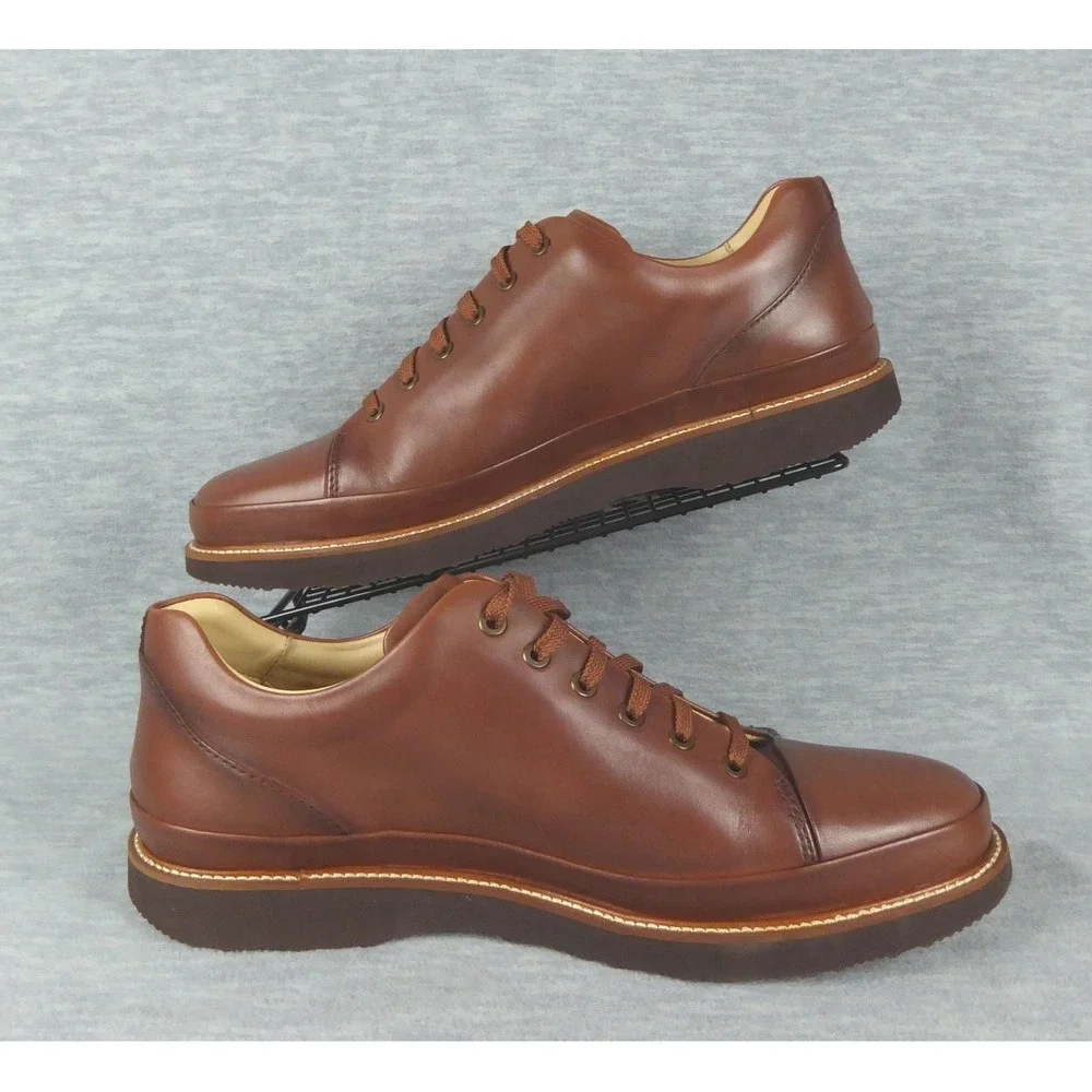 Samuel Hubbard Dress Fast Mens 13 M Cognac Leather Oxford Shoes M1310-165